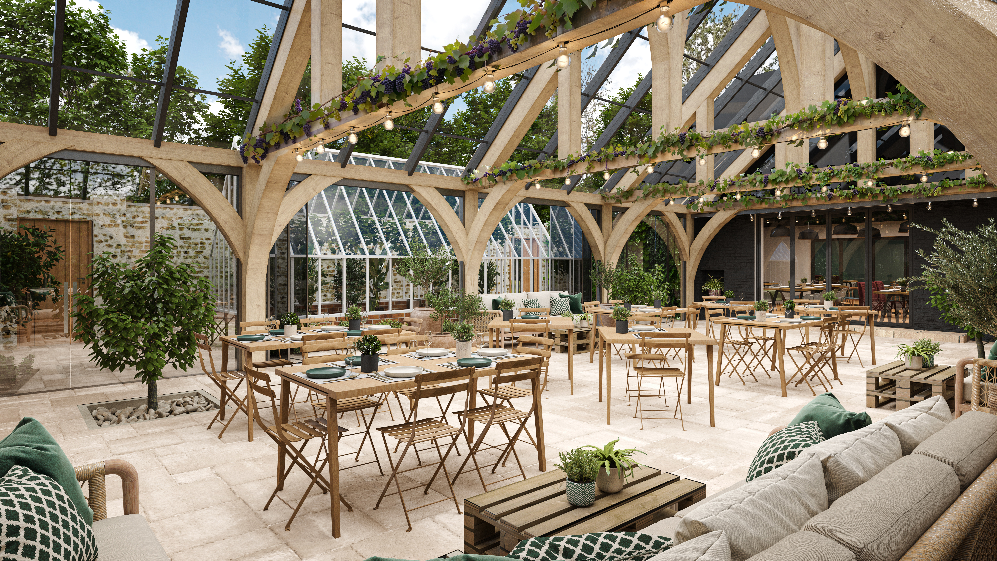 Chapel House Estate Unveils New Glass Courtyard