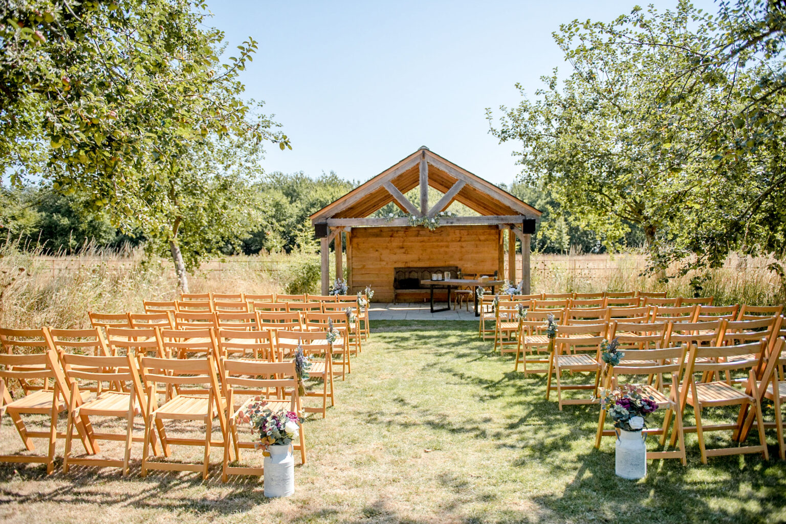 Outdoor Licensed Orchard Weddings - Chapel House Estate